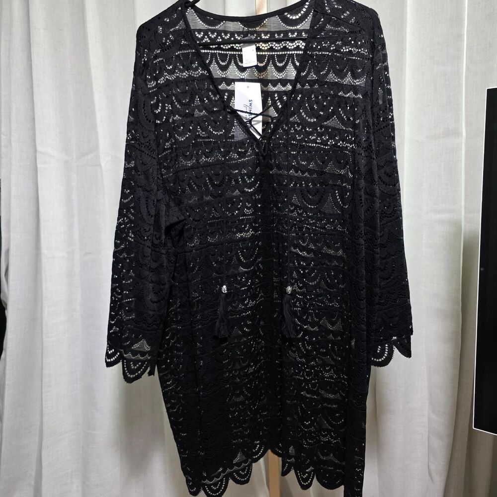 Unbranded Women's Black Cover-ups